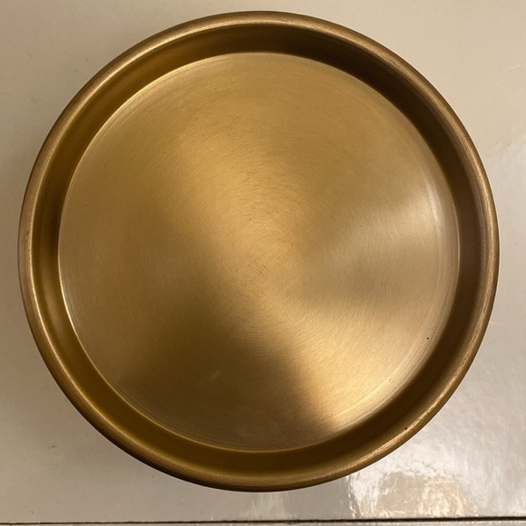 Hearth & Hand brass lidded 20 OZ. Pampas scented candle. 5”by3”. - Picture 5 of 8